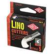 L12/5 Essdee Precision-Ground High-Carbon Steel Lino Cutters Style 5 /  Number 5 - Box of 12